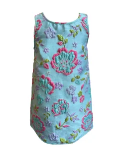 Jacquard Swing Swing Dress in Ethereal