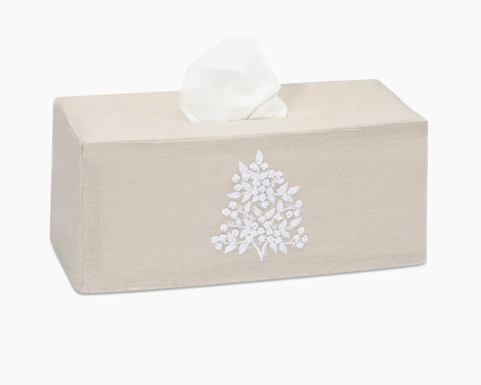 Jardin Classic Linen Long Tissue Box Cover in Six Colors