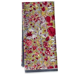 Jardin Tea Towels Red & Grey, Set of 3