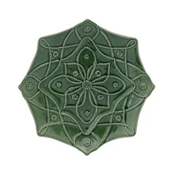 Jardins Du Monde Dessert/Salad Plate Assorted, Set of 4 in Basil
