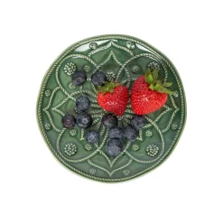 Jardins Du Monde Side/Cocktail Plate Assorted, Set of 4 in Basil