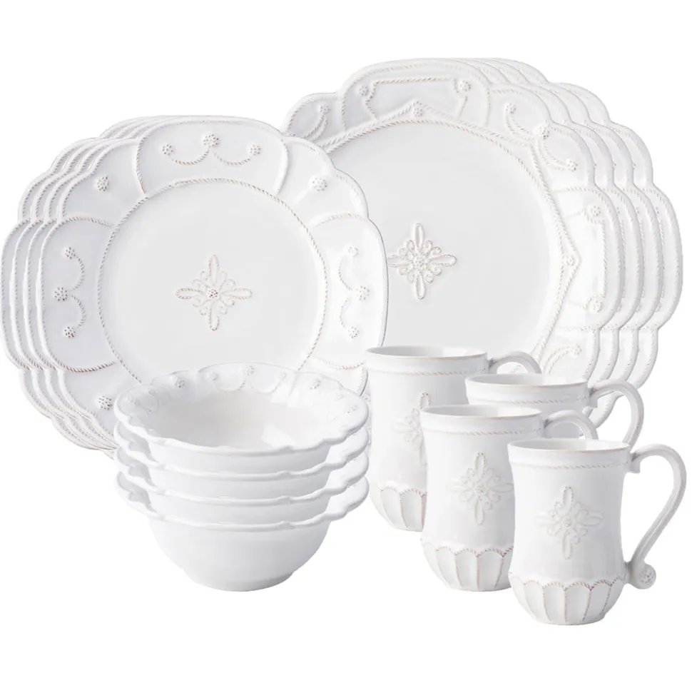 Jardins du Monde Whitewash 16 pc Set