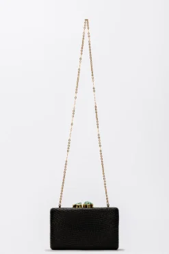 Jen Clutch with Turquoise Stone