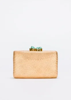 Jen Clutch with Turquoise Stone