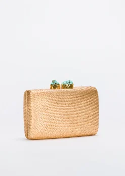 Jen Clutch with Turquoise Stone