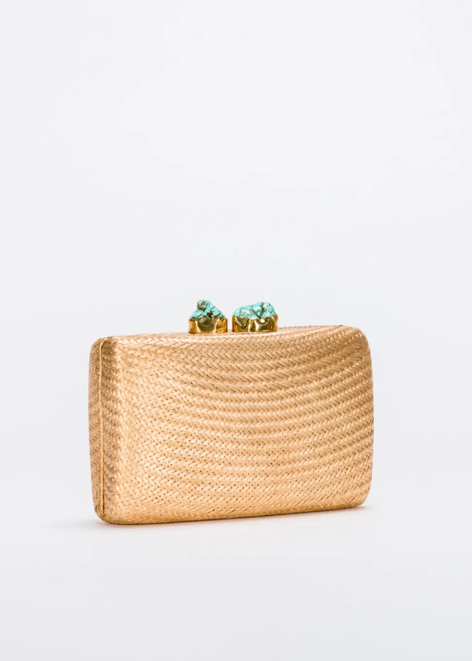 Jen Clutch with Turquoise Stone