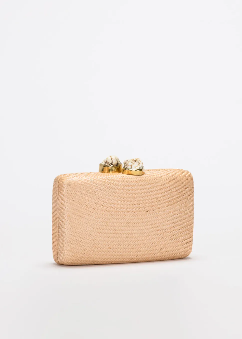 Jen Clutch with White Stone
