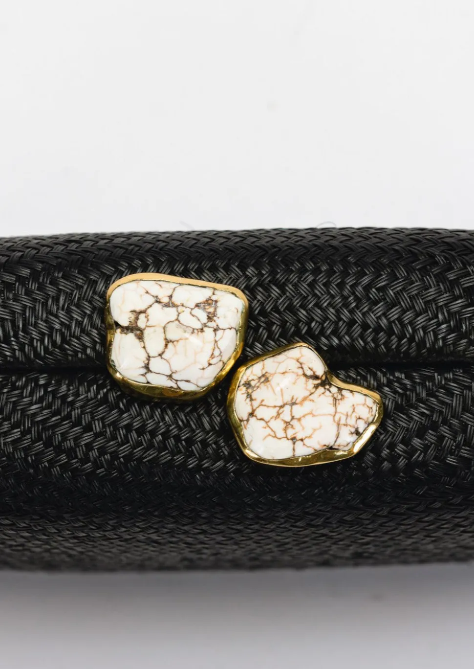 Jen Clutch with White Stone
