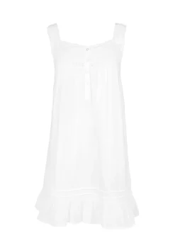Jennifer White Cotton Nightgown