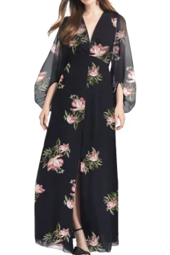 Jenny Gown in Noir Blossom