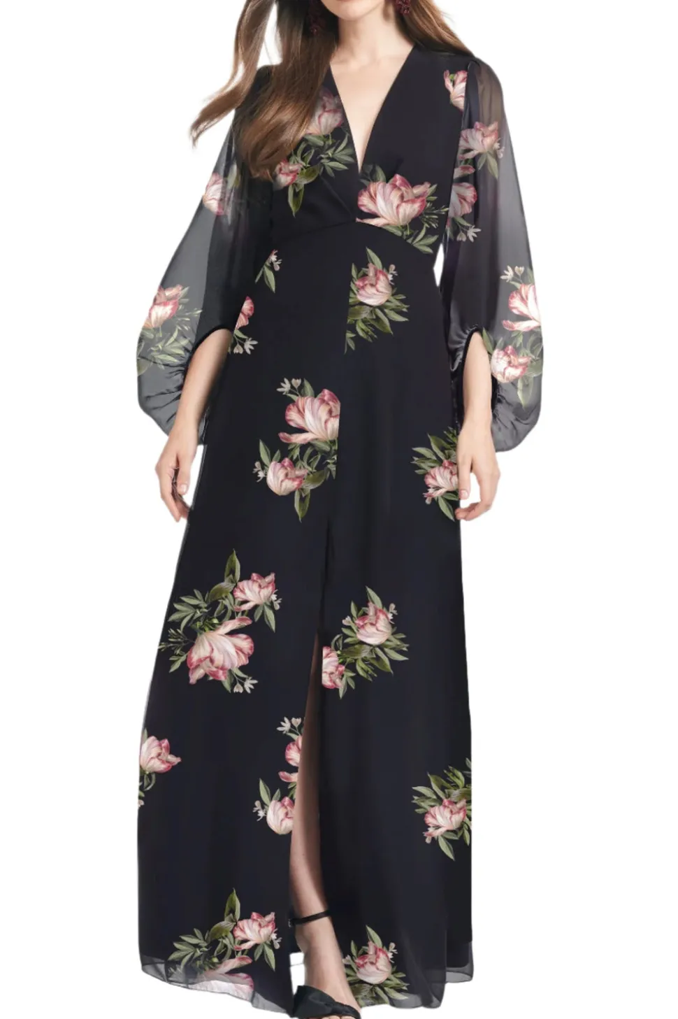 Jenny Gown in Noir Blossom