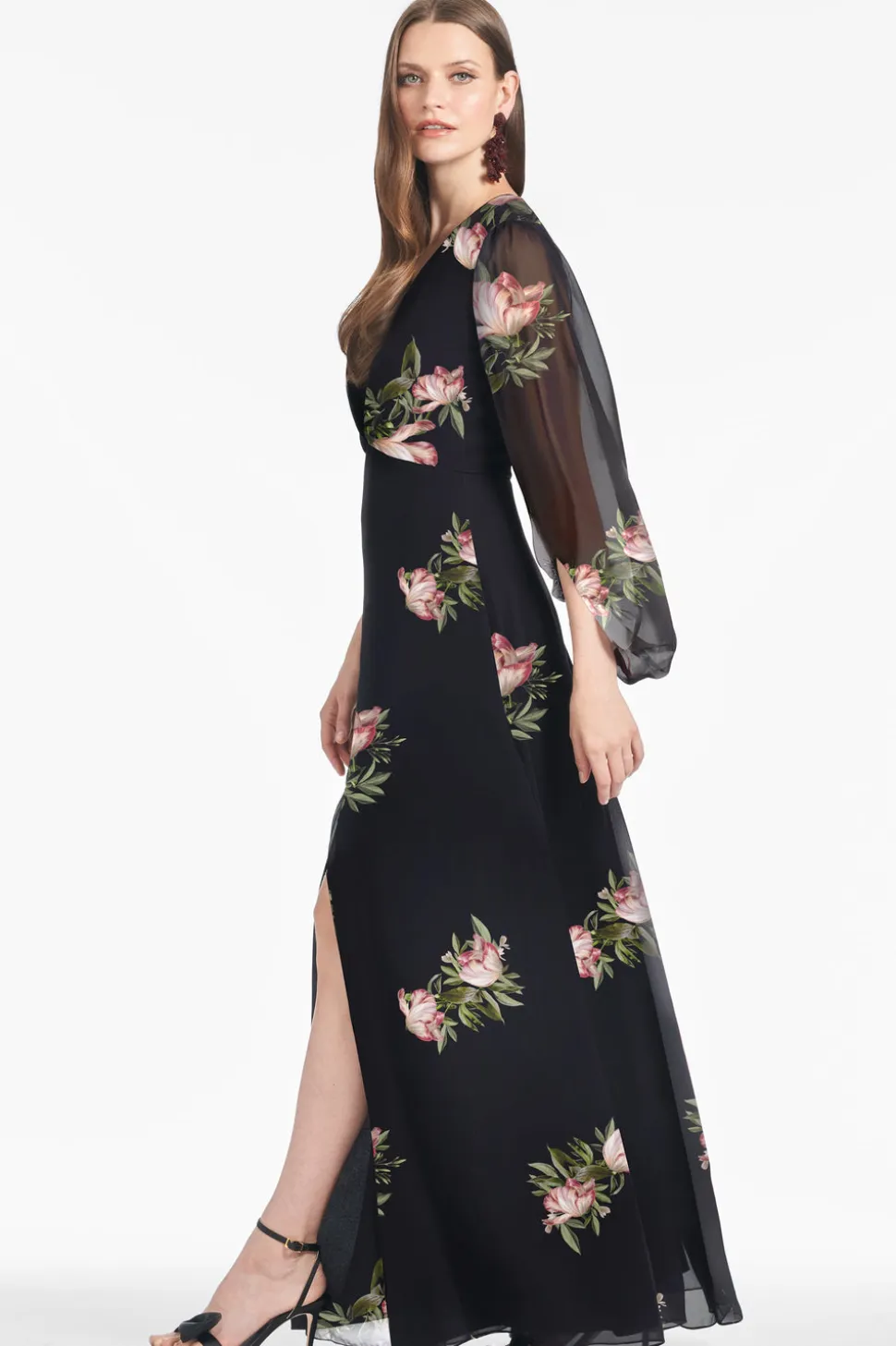 Jenny Gown in Noir Blossom