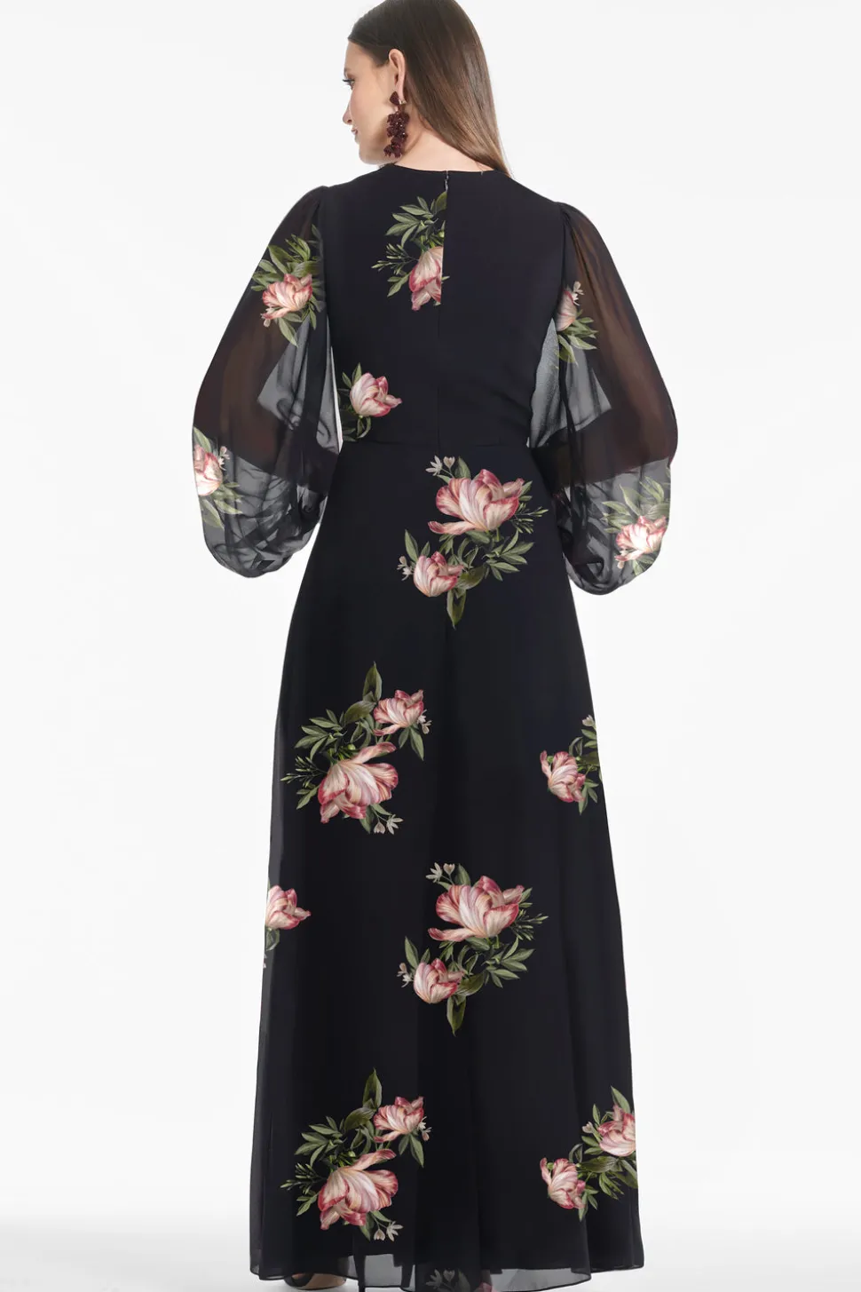 Jenny Gown in Noir Blossom