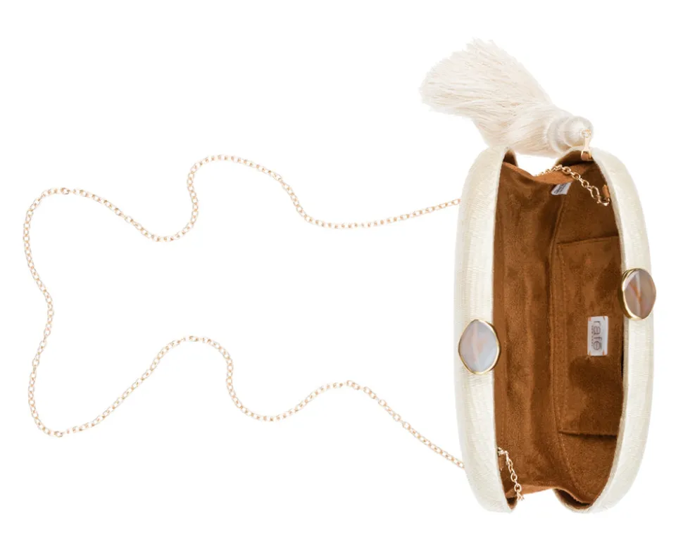 Joanna Clutch in Off White