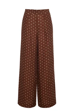 Josephine Pant in Dots Khaki
