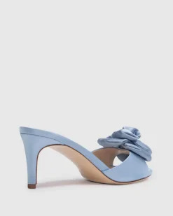 Josey 65 in Blue Fog Satin