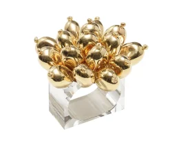 Jubilee Napkin Ring in Gold, Set of 4