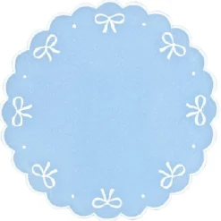 Juliet Bows Placemat - Blue, Set of 4