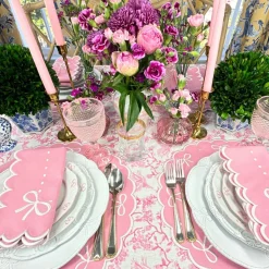 Juliet Bows Placemat in Pink, Set of 4