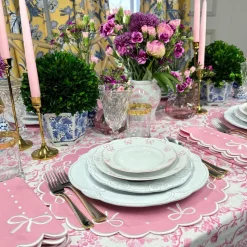 Juliet Bows Placemat in Pink, Set of 4