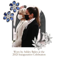 Juniper Leaf Diamond Stud Earrings