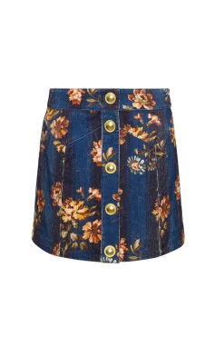Juniper Skirt in Amour Flora Navy