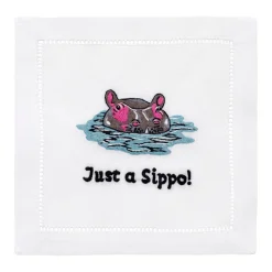 Just A Sippo Cocktail Napkins, Set of 4