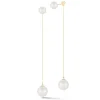 14K Gold Pearl Ball Drop Earring