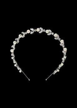 Kamila Headband in Crystal Pearl