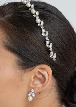 Kamila Headband in Crystal Pearl