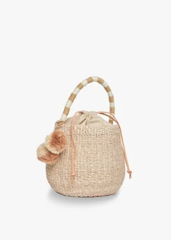 Kan Straw Bucket Bag