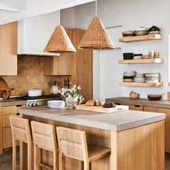 Kasbah Rattan Tall Pendant