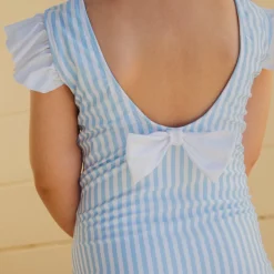 Kate Girl One Piece in Blue Stripes