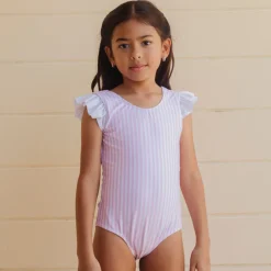 Kate Girl One Piece in Pink Stripes