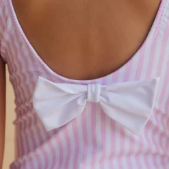 Kate Girl One Piece in Pink Stripes