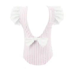 Kate Girl One Piece in Pink Stripes