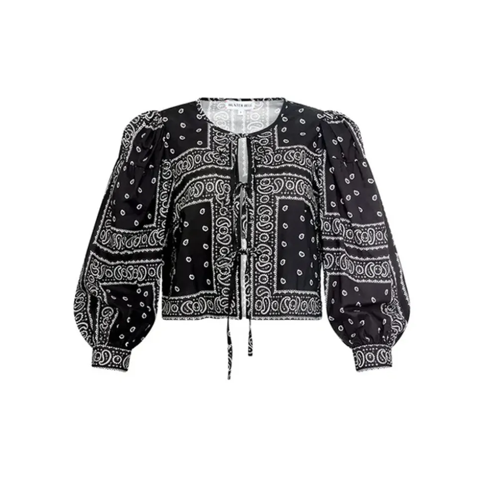 Katie Top in Aces Wild Black
