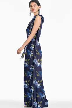 Kayla Gown in Midnight Corsage