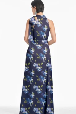Kayla Gown in Midnight Corsage