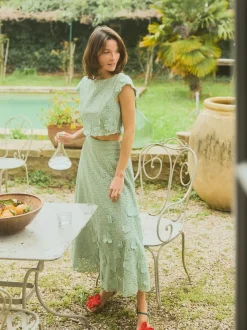 Kelly Skirt in Minty Green