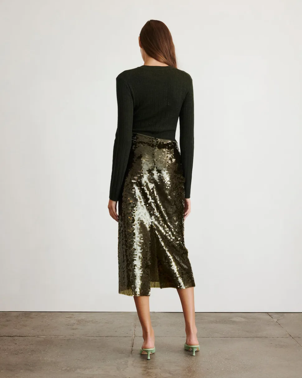 Kiah Skirt in Forset Green