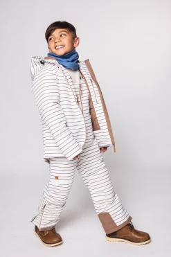 Kids' Breton Stripe Bib Snow Pant