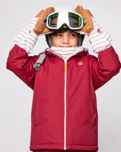 Kids' Breton Stripe Waterproof Ski Mitten