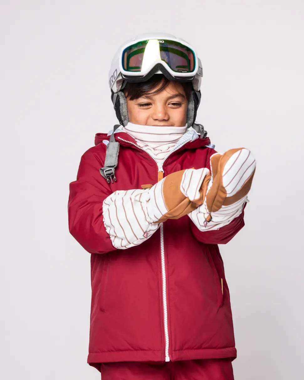 Kids' Breton Stripe Waterproof Ski Mitten