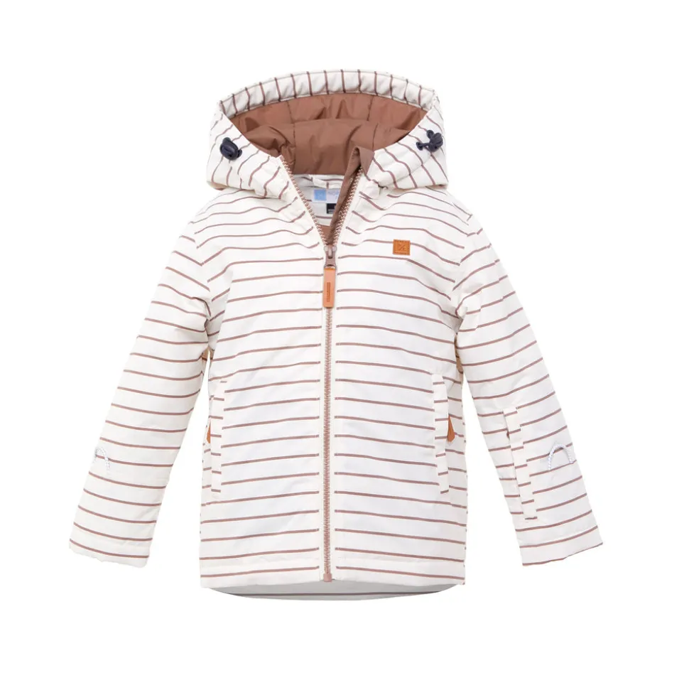 Kids' Breton Stripe Winter Coat