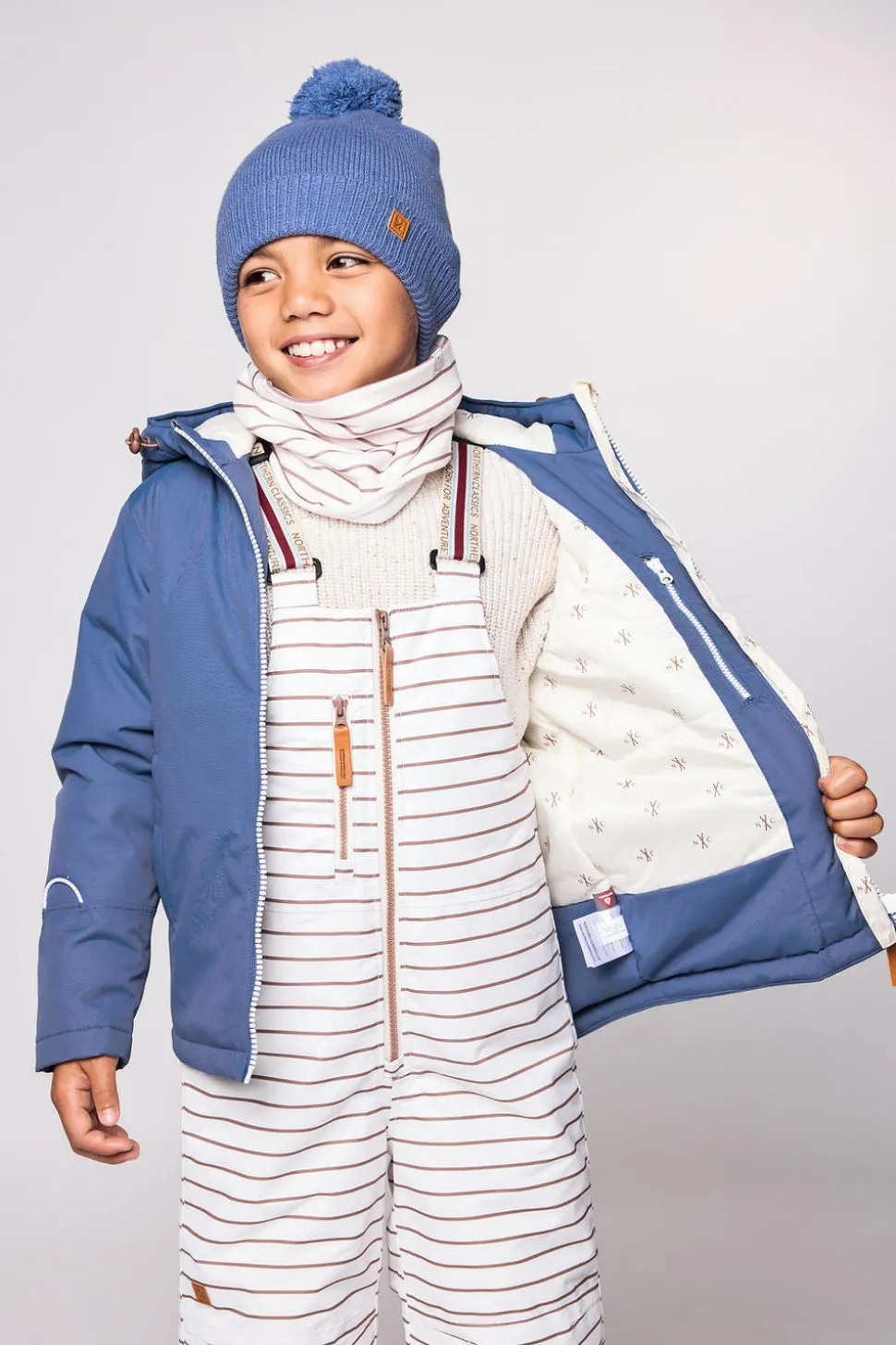 Kids' Mountain Blue Winter Coat