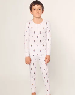 Kid's Pima Snug Fit Pajama Set in Toy Soldier