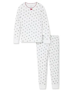 Kid’s Pima Snug Fit Pajama Set in Mistletoe Moments