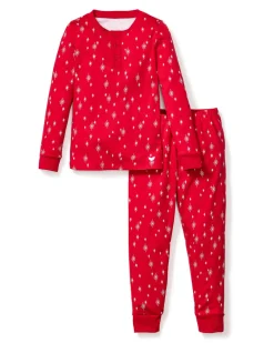 Kid's Pima Snug Fit Pajama Set in Starry Night