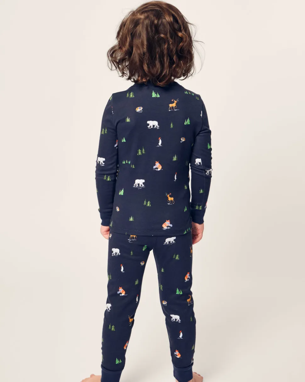 Kid's Pima Snug Fit Pajama Set in Arctic Antics